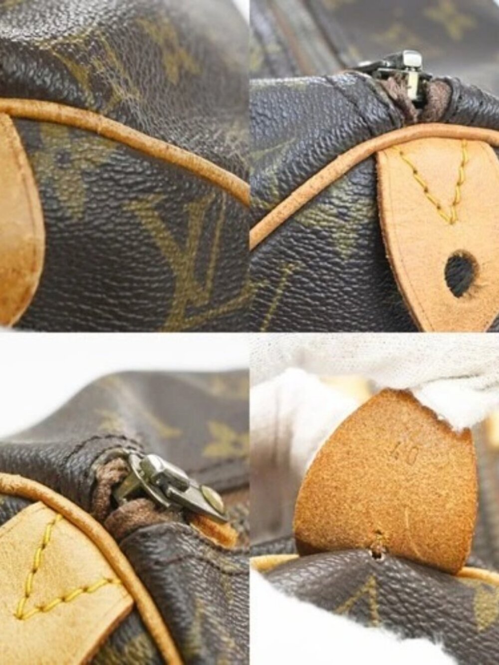 LOUIS VUITTON Speedy 40 Travel Hand Bag Monogram Leather Brown M41522 72MA515 - Picture 10 of 16